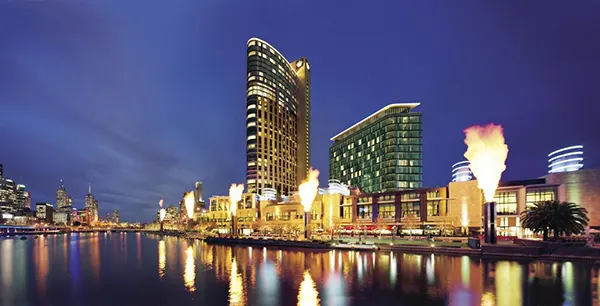 Melbourne casino skyline