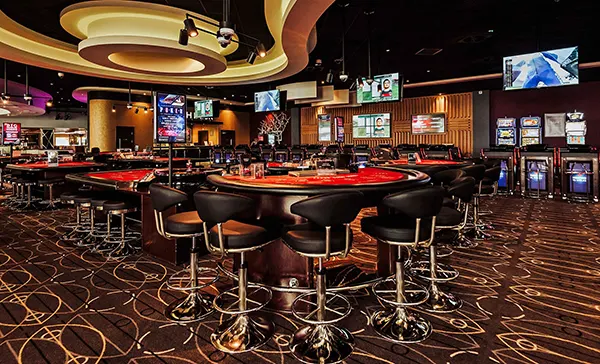 Casino tables at Westcliff